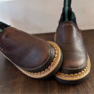 Brown Leather Romeo  Slip-On Boots~ Toddler Size 8